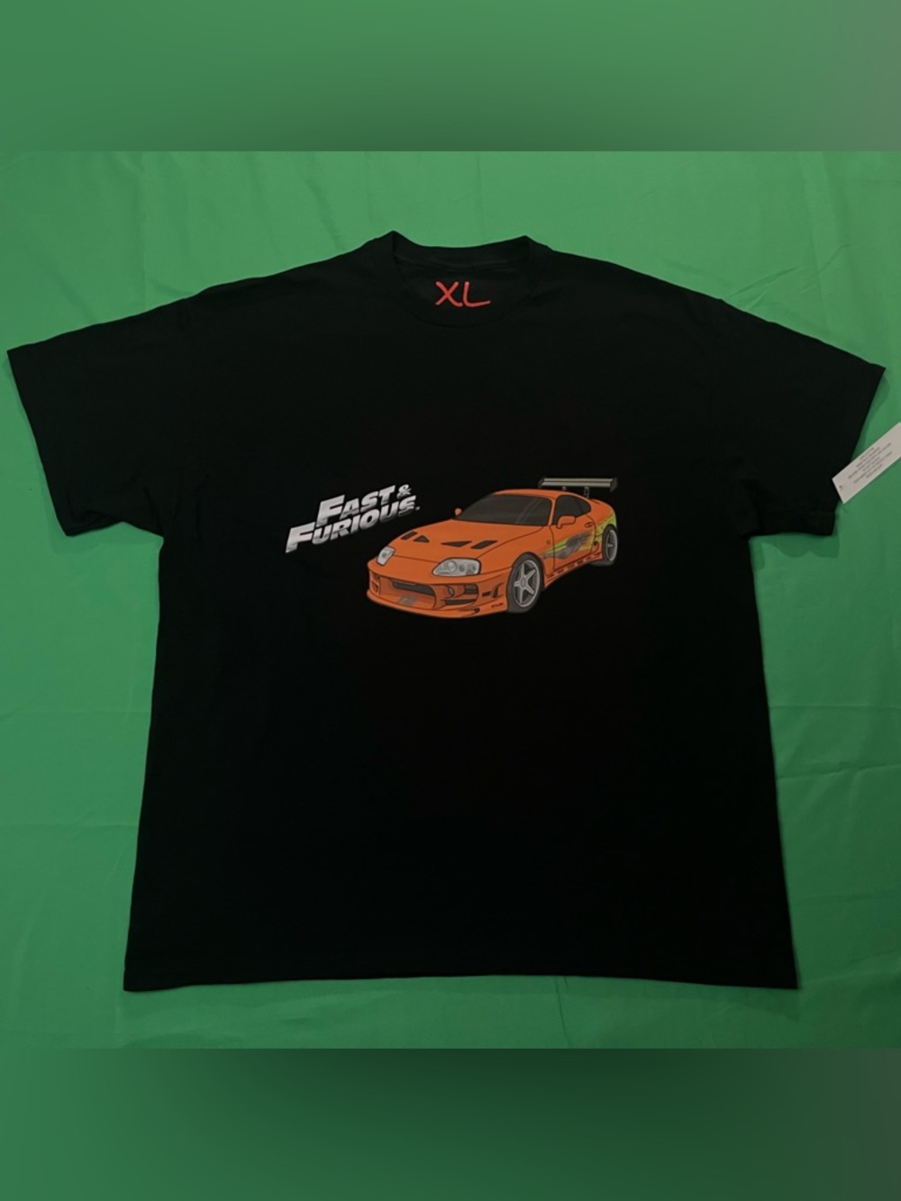 Y2K Fast & Furious Logo Black T-Shirt (Brand New Condition) Toyota Supra Tee